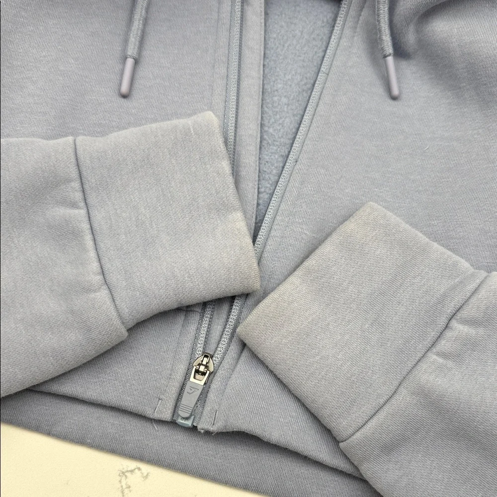Light Blue Cropped GymShark Hoodie - Picture 5 of 5